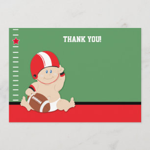 Joueur de football pour bébés (rouge/noir) Merci p