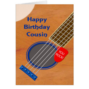 Joueur de guitare Cousin Anniversaire