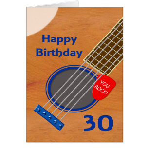 Joueur de guitare du 30e anniversaire Anniversaire
