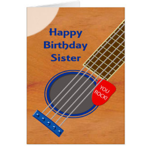 Joueur de guitare soeur Anniversaire
