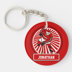 Joueur de hockey personnalisé de glace