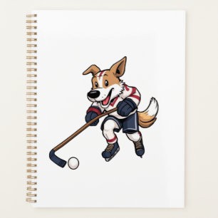 Joueur de hockey sur chien