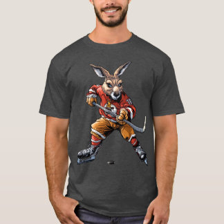 Joueur de hockey sur glace kangourou T-shirt