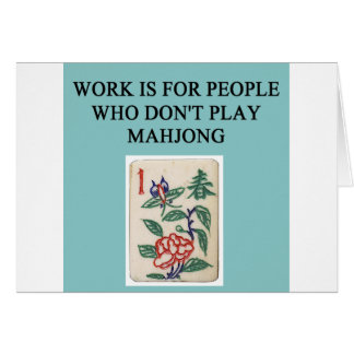 joueur de jeu de mahjong