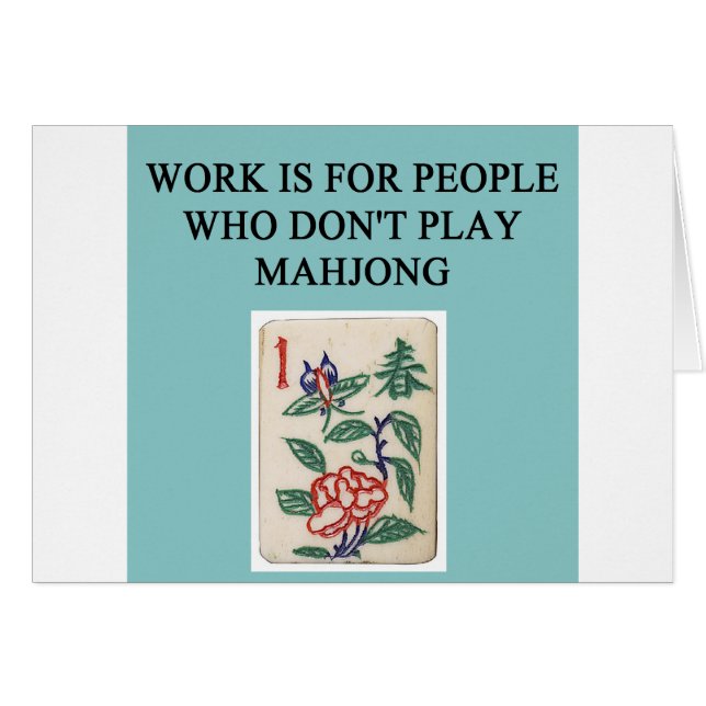 joueur de jeu de mahjong (Devant horizontal)