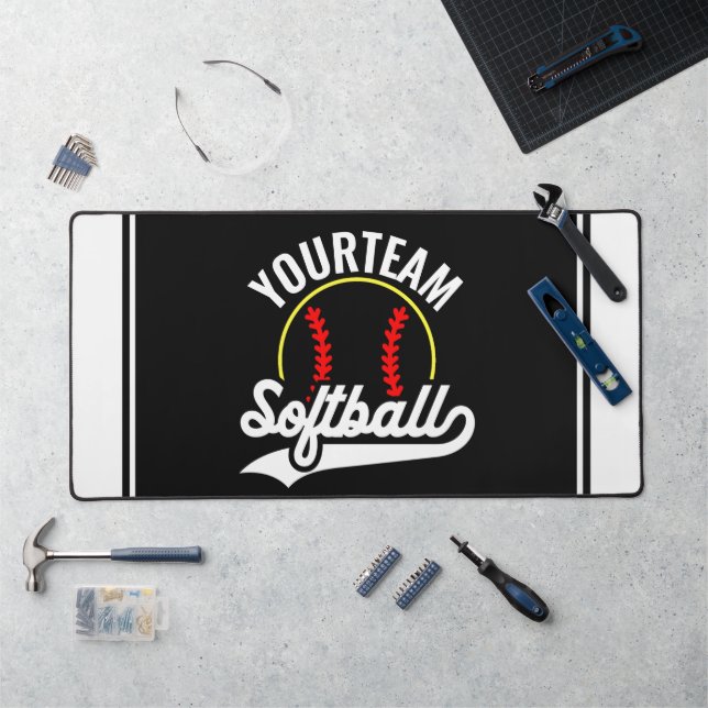 Joueur de l'équipe de softball AJOUTER UN NOM Ligu (Poste de travail)