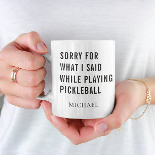 Joueur de Pickleball Personnalisé Café Mug