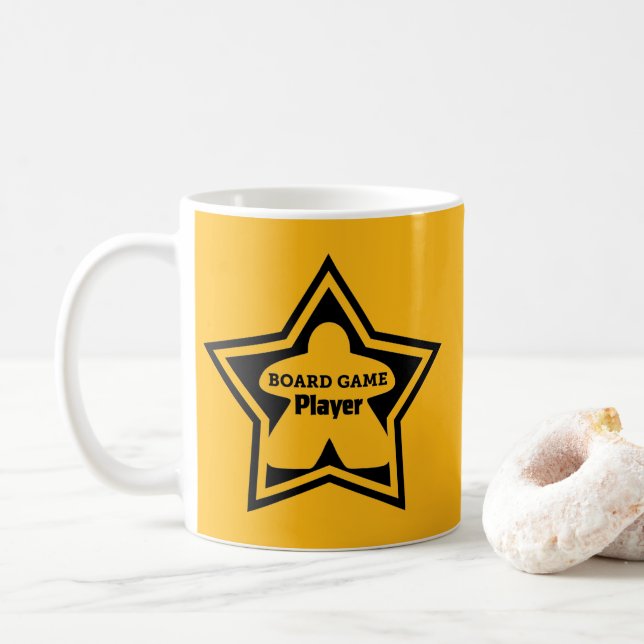 Joueur de plateau Black Frame Mug (Avec donut)