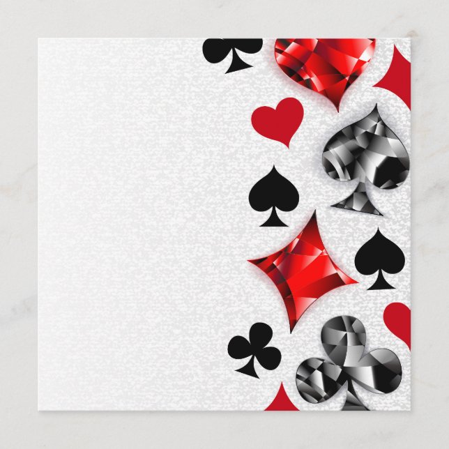 Joueur de poker Joueur de cartes de jouer costumes (Devant)