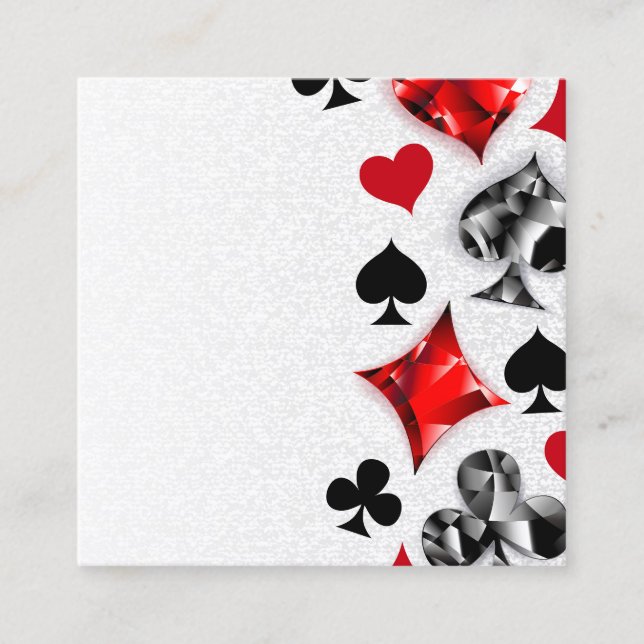 Joueur de poker Joueur de cartes de jouer costumes (Devant)