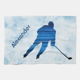 Joueur de serviettes de raie de hockey sur glace b