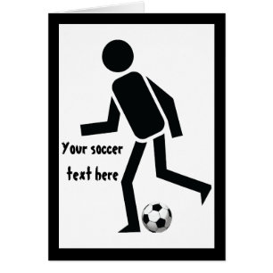 Joueur de soccer et balle cadeau personnalisé