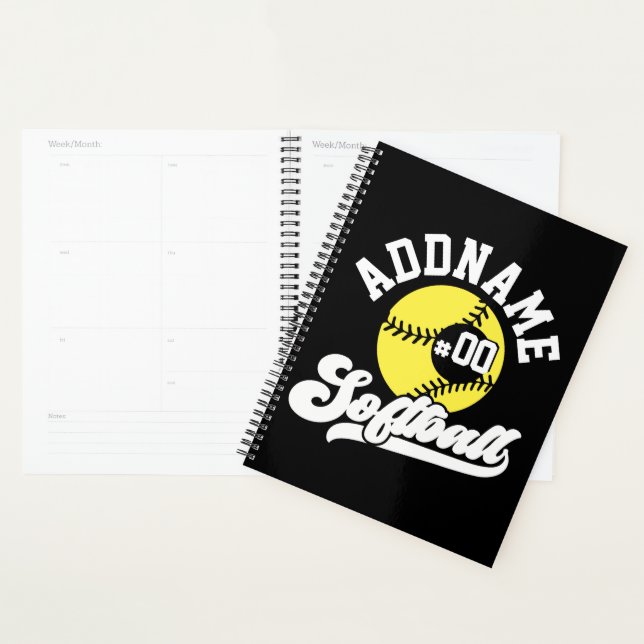 Joueur de softball personnalisé AJOUTER LE NOM Équ (Devant avec enveloppe)