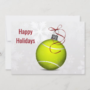 joueur de tennis Cartes de voeux de vacances