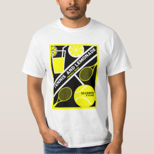 Joueur de tennis de pelouse Graphic Art T-Shirt