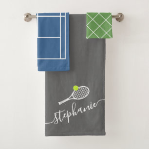 Joueur de tennis Monogramme Nom personnalisé