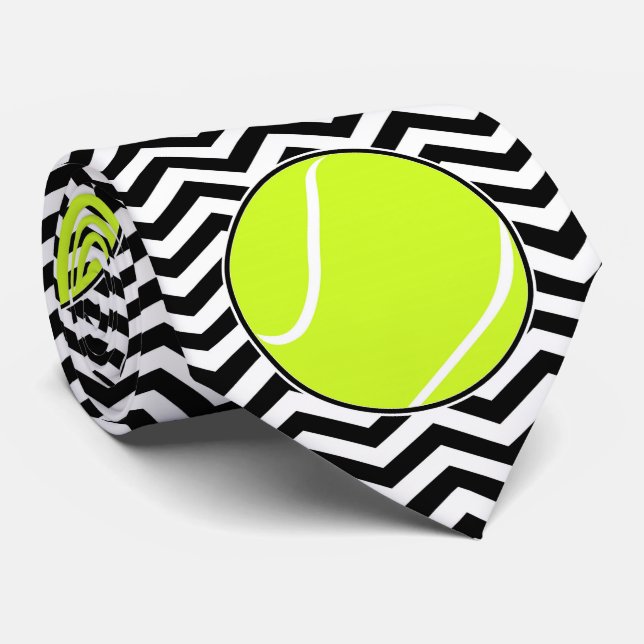 Joueur de tennis noir et blanc ou Cravate entraîne (Roulé)