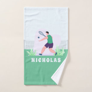 Joueur de tennis Silhouette Green Grass Kids Nom