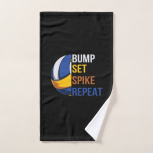 Joueur de volley-ball Définir la répétition du t