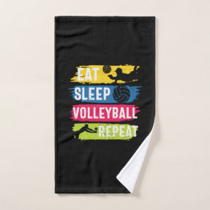 Joueur de volley-ball Mangez une répétition de v