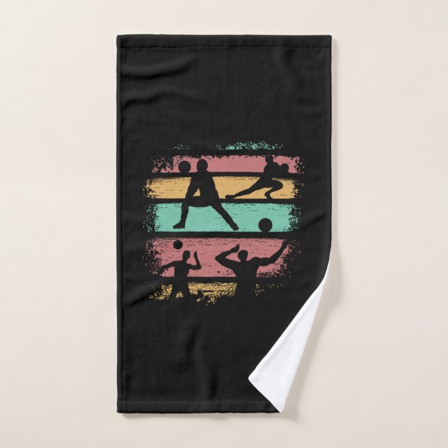 Joueur de volley-ball Rétro (Serviette à main)