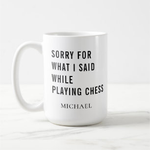 Joueur d'échecs Mug de café personnalisé