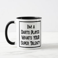Joueur des fléchettes Super Talent. Mug à café à d