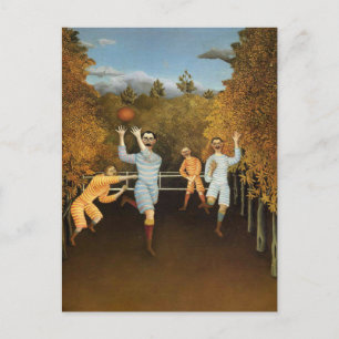Joueurs de football par Henri Rousseau Carte posta