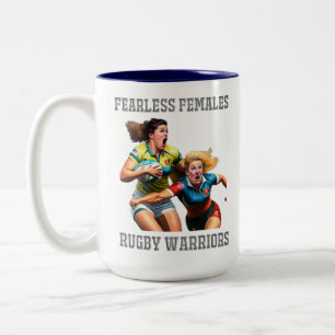 Joueurs de rugby Mug à deux tons