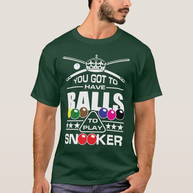 Joueurs de snooker, Snooker balls T-Shirt (Devant)