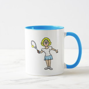 Joueuse de tennis de Blonde Mug