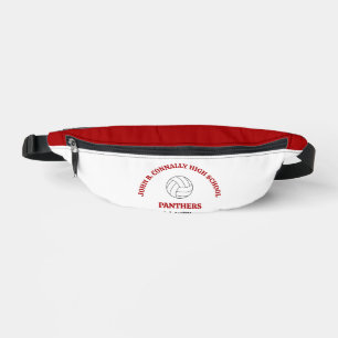 Joueuse de volley-ball personnalisée au lycée roug