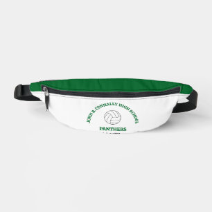 Joueuse de volley-ball personnalisée au lycée vert