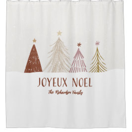 Jouex Weihnachten Holiday Frohe Weihnachtsbaumen F Duschvorhang