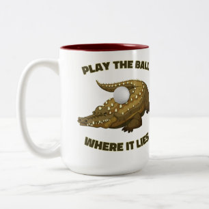 Jouez À La Boule Là Où Il Est Niché - Mug De Golf