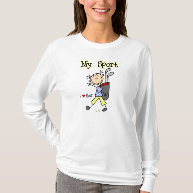 Jouez au golf mon T-shirts et cadeaux de sport (Devant)