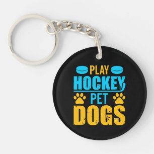 Jouez aux chiens de compagnie de hockey