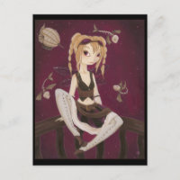 Jouney - Steam punk Fairy Post Card