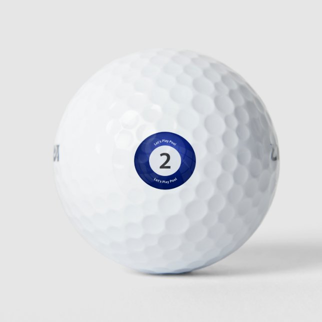 Jouons à la balle de golf de la piscine - Blue 2 B (Devant)