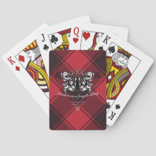 Jour : 11 - "Liberté" Cartes de jeu Rouge Plaid