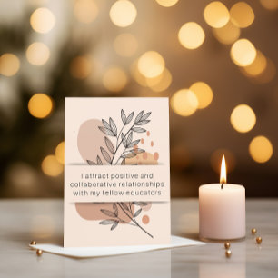 Jour 18 Affirmation de l'enseignant Carte santé me