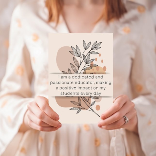Jour 2 Affirmation de l'enseignant Carte quotidien (TEACHER AFFIRMATION CARDS)