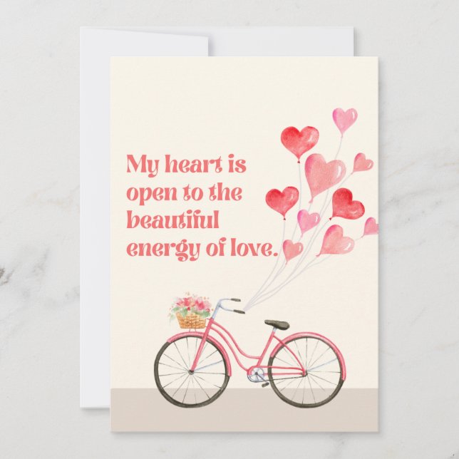 Jour 5 Manifeste de coeur Love Carte d'Affirmation (Devant)