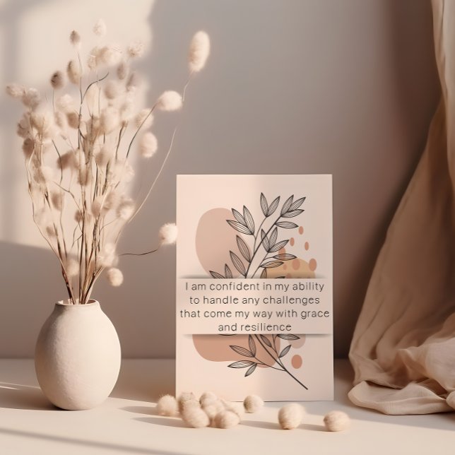 Jour 6 Affirmation de l'enseignant Carte quotidien (Boho teacher affirmation card)