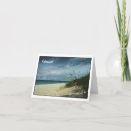 Jour à la carte de retraite de plage