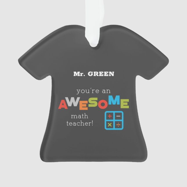 Jour d'appréciation de l'enseignant de mathématiqu (devant)