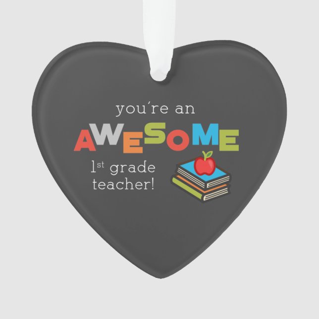 Jour d'appréciation de l'enseignant de première an (devant)