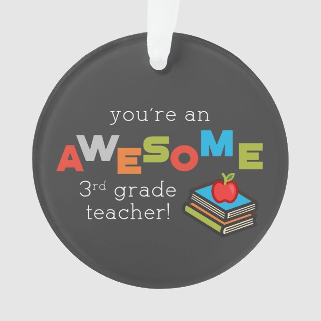 Jour d'appréciation de l'enseignant de troisième a (devant)