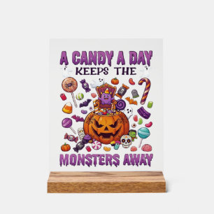 Jour de bonbons éloigne les monstres Halloween Cit