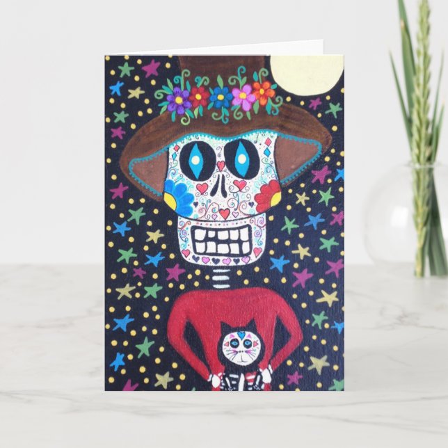 Jour de carte d'art de Kerri Ambrosino des morts (Devant)